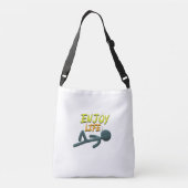 Leben genießen tragetaschen mit langen trägern (Rückseite)