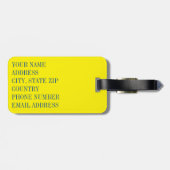 Leben Gepäckanhänger (Rückseite horizontal)