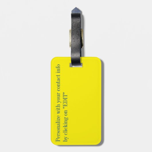 Leben Gepäckanhänger (Rückseite vertikal)