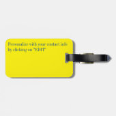 Leben Gepäckanhänger (Rückseite horizontal)