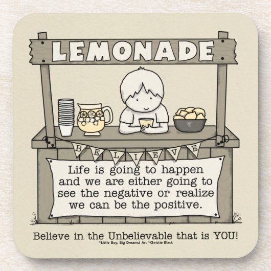 Leben geschieht getränkeuntersetzer (Vorderseite)