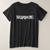 Leben geschieht große größe T-Shirt (Design Rückseite)