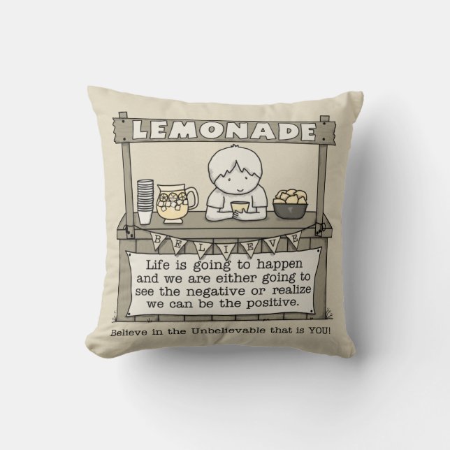 Leben geschieht kissen (Vorderseite)