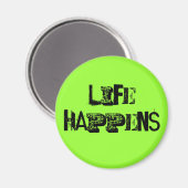 Leben geschieht magnet (Vorderseite/Rückseite)