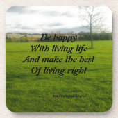 Leben Getränkeuntersetzer (Vorderseite)