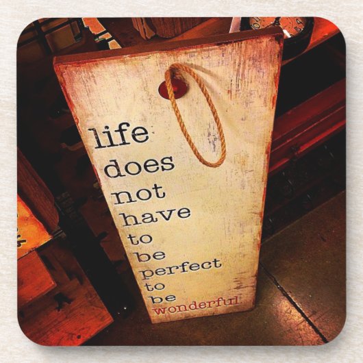 Leben Getränkeuntersetzer (Vorderseite)