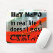 Leben gibt es kein Undo, Nerd-Version - Silver to  Mousepad (Mit Mouse)