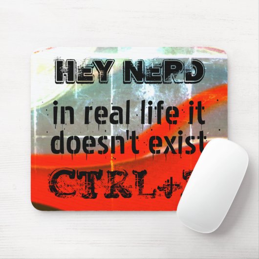 Leben gibt es kein Undo, Nerd-Version - Silver to  Mousepad (Mit Mouse)