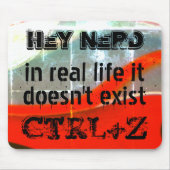 Leben gibt es kein Undo, Nerd-Version - Silver to  Mousepad (Vorne)