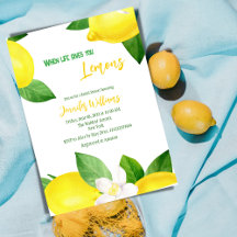 Leben gibt Lemons Spaß Citrus Sommer Brautparty