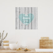 Leben glücklich immer nach poster (Küche)