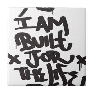 Leben-Graffiti Fliese