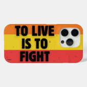 Leben heißt kämpfen - Retro Streifen Inspiration Case-Mate iPhone Hülle (Rückseite (Horizontal))