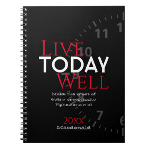 LEBEN HEUTE GUT Ephesianer 5:16 Bibelverse Notizblock