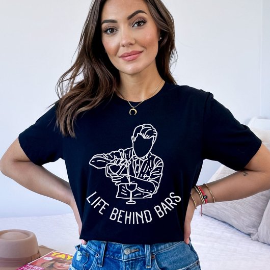 Leben hinter Bars, Barkeeper, sonnige Blockade T-Shirt