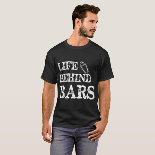 Leben hinter Bars Funny Bartending Mixologin Barte T-Shirt (Vorne ganz)