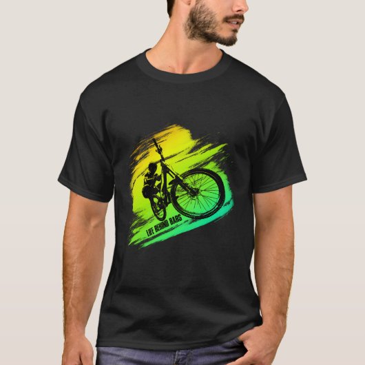 Leben hinter Bars Geschenk Idee zum Färben von BMX T-Shirt (Vorderseite)