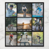 Leben hinter Bars Persönliche Bilder Fahrradfreund Weinetikett (Einzelnes Label)