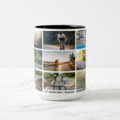 Leben hinter Bars Persönliche Bilder Fahrradfreund Zweifarbige Tasse (Mittel)