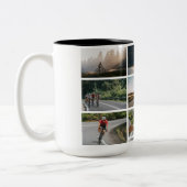 Leben hinter Bars Persönliche Bilder Fahrradfreund Zweifarbige Tasse (Links)