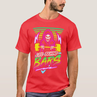 Leben hinter Gittern Fitnessstudio Reaper Retro Ne T-Shirt