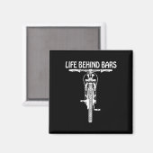 Leben hinter Rs Männer Frauen Bergfahren Mountainb Magnet (Vorderseite/Rückseite)