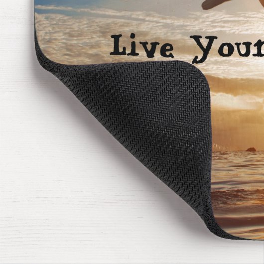 Leben Ihre Leben-Motivation Mousepad (Ecke)
