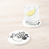 Leben im Bowling Getränkeuntersetzer (Seite)