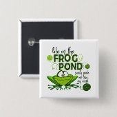Leben im Froschteich Button (Vorne & Hinten)