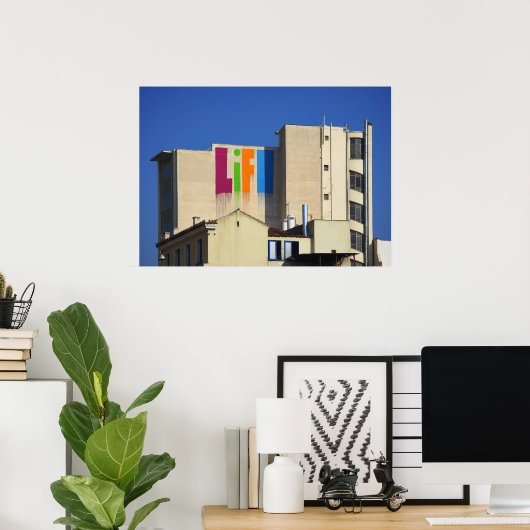 Leben im Gange Poster (Heimbüro)