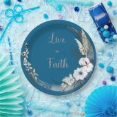 Leben im Glauben Pappteller (Party)