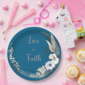 Leben im Glauben Pappteller (Party)