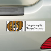 Leben im Käfig-Autoaufkleber Autoaufkleber (Auf Auto)