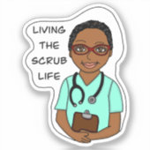 Leben im Krub | Krankenpfleger, Betreuer, Doktor Aufkleber (Vorderseite)