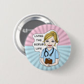 Leben im Krub | Krankenpfleger, Betreuer, Doktor Button (Vorne & Hinten)