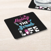 Leben im Krub - Stethoskop-Geschenk Rechteckiger Pappuntersetzer (angewinkelt)