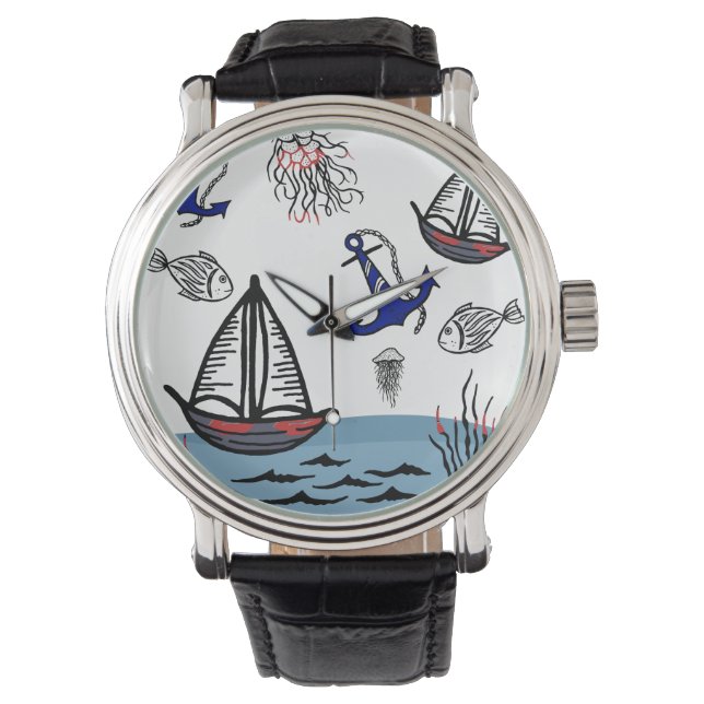 Leben im Meer Armbanduhr (Vorderseite)