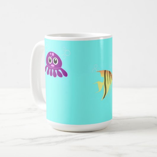 Leben im Meer Kaffeetasse (Vorderseite Links)