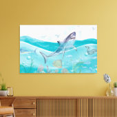 Leben im Meer Leinwanddruck (Insitu (Wohnzimmer))