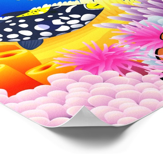 Leben im Meer Poster (Ecke)