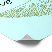 Leben im Moment Baum Poster (Ecke)