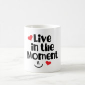 Leben im Moment Kaffeetasse (Mittel)