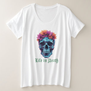 Leben im Tod, Blühen in Blau Große Größe T-Shirt