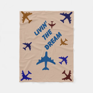 Leben im Traum Fleece Blanket