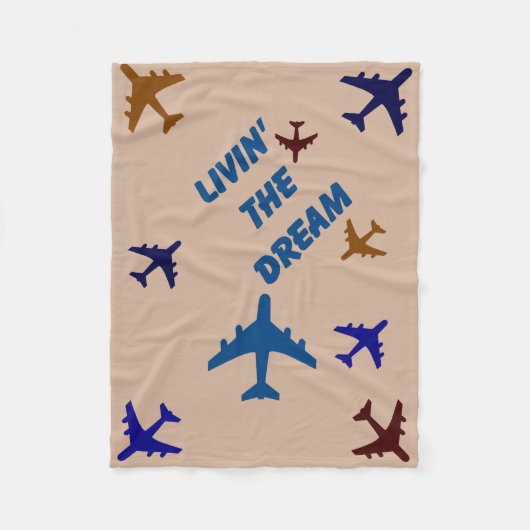 Leben im Traum Fleece Blanket (Vorderseite)