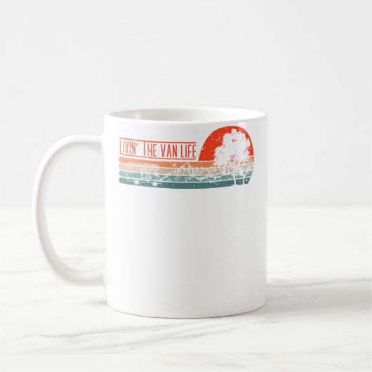 Leben im Van Leben Camper Camping Van Kaffeetasse (Links)