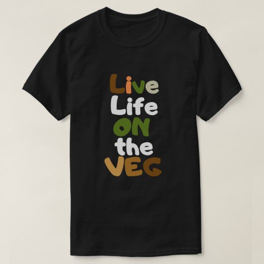 Leben im Veg-Shirt T-Shirt (Design vorne)