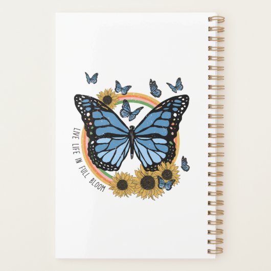 Leben im vollen blühenden Schmetterlingsjahr Planer (Rückseite)