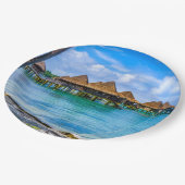 Leben im Wasser Pappteller (Schrägansicht)