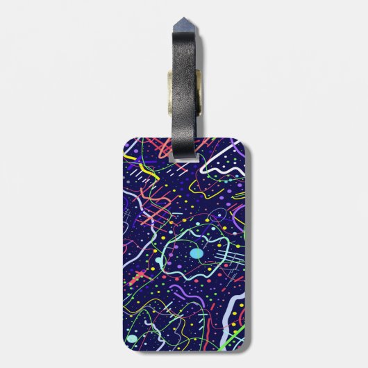 Leben im Weltraum Gepäckanhänger (Rückseite vertikal)